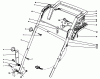 Toro 20564 - Electric Lawnmower, 1991 (1000001-1999999) Ersatzteile HANDLE ASSEMBLY