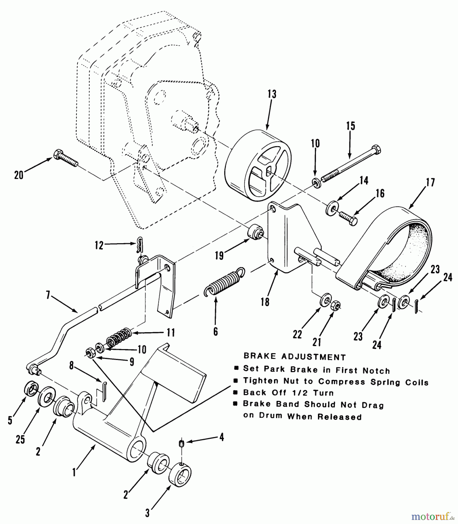  Toro Neu Mowers, Lawn & Garden Tractor Seite 1 11-17K801 (C-175) - Toro C-175 Twin 8-Speed Tractor, 1983 CLUTCH, BRAKE AND SPEED CONTROL LINKAGE #3
