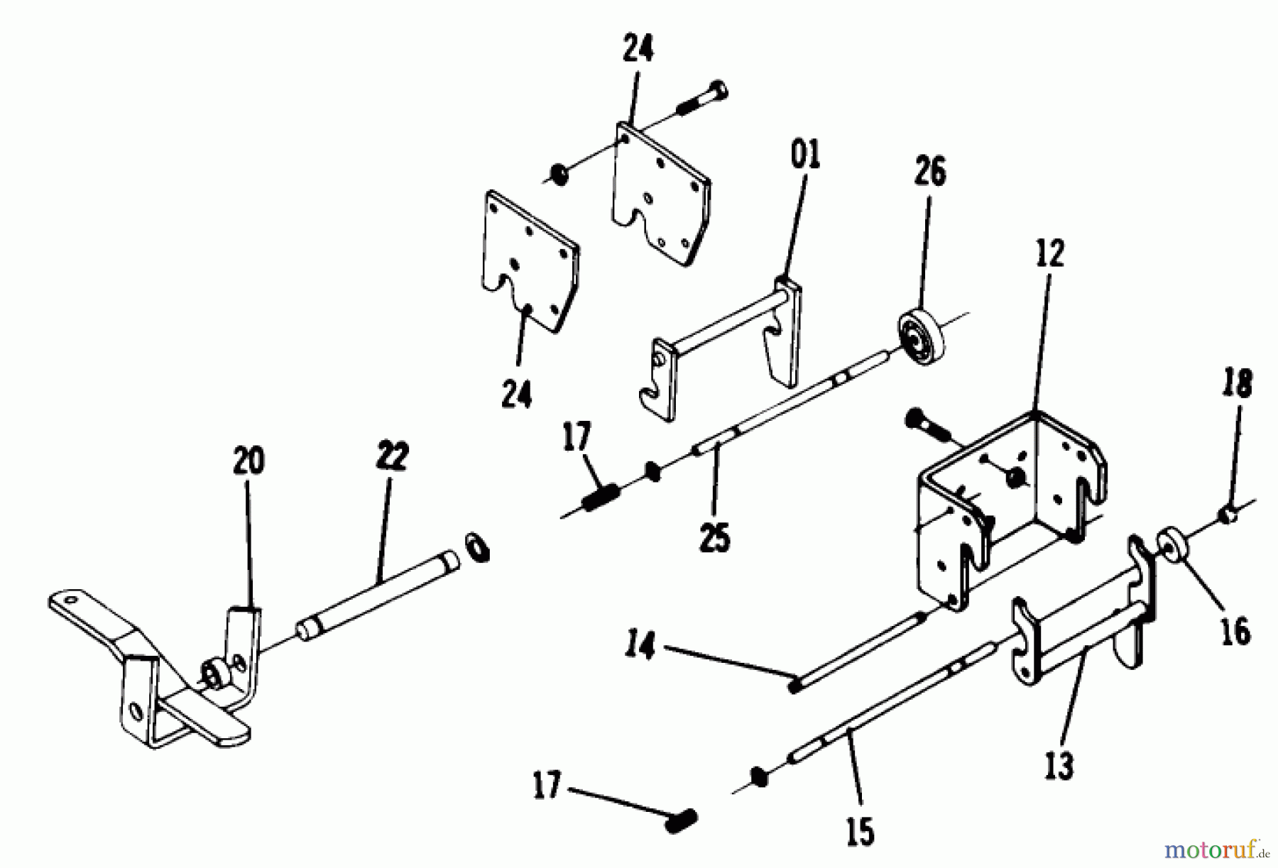  Toro Neu Mowers, Lawn & Garden Tractor Seite 1 1-0480 (C-160) - Toro C-160 Automatic Tractor, 1974 7.000 HITCH ASSEMBLIES (PLATE 7.1)