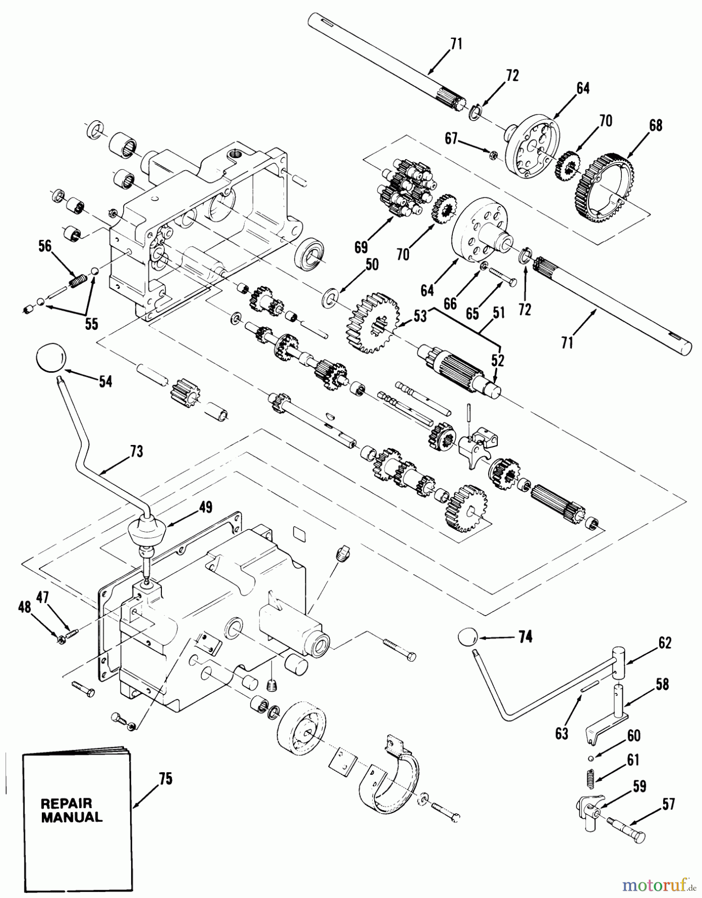  Toro Neu Mowers, Lawn & Garden Tractor Seite 1 11-14KE01 (C-145) - Toro C-145 Automatic Tractor, 1984 MECHANICAL TRANSMISSION-8-SPEED #2