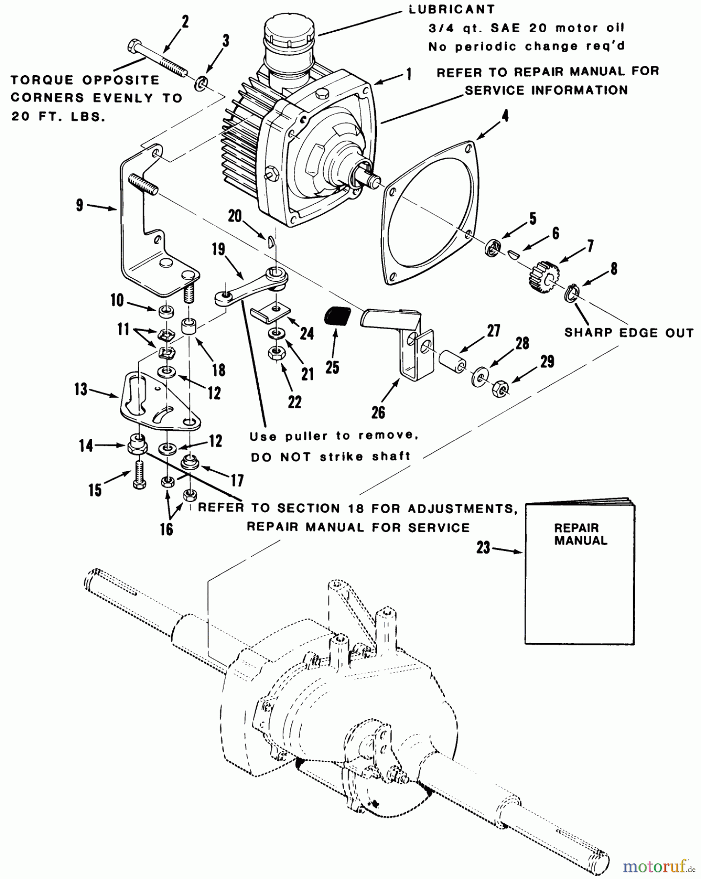  Toro Neu Mowers, Lawn & Garden Tractor Seite 1 22-17KE01 (257-H) - Toro 257-H Tractor, 1988 AUTOMATIC TRANSMISSION