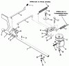 Toro 32-120EA1 (212-H)- 212-H Tractor, 1991 (1000001-1999999) Listas de piezas de repuesto y dibujos MECHANICAL TRANSMISSION BRAKE AND CLUTCH LINKAGE