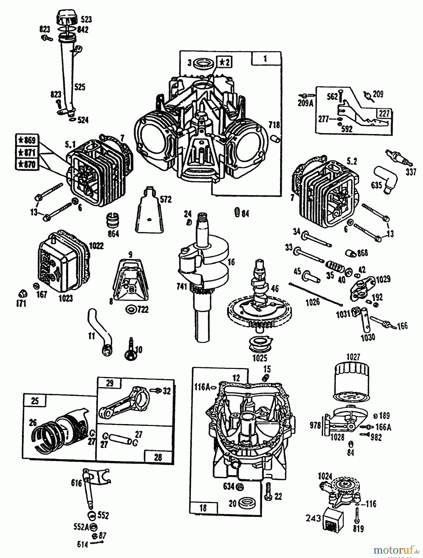  Toro Neu Mowers, Lawn & Garden Tractor Seite 1 42-16BE01 (246-H) - Toro 246-H Yard Tractor, 1992 (2000001-2999999) ENGINE TORO POWER PLUS #1