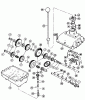 Toro 57050 - 25" Lawn Tractor, 1968 (8000001-8999999) Ersatzteile FIGURE 12. TRANSMISSION (THREE-SPEED)