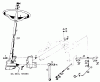 Toro 61-20RG01 (D-250) - D-250 10-Speed Tractor, 1977 Ersatzteile STEERING GEAR, PITMAN ARM AND BRACKET
