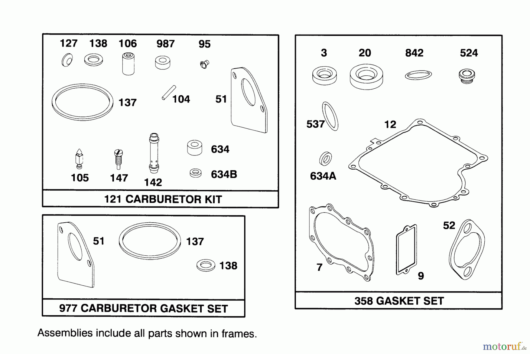  Toro Neu Mowers, Lawn & Garden Tractor Seite 1 71184 (12-38XL) - Toro 12-38XL Lawn Tractor, 1996 (6900001-6999999) ENGINE BRIGGS & STRATTON MODEL 286707-0453-01 #8