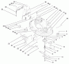 Toro 71217 (14-38HXL) - 14-38HXL Lawn Tractor, 1997 (7900001-7999999) Listas de piezas de repuesto y dibujos DECK ASSEMBLY (38" CUTTING UNIT)