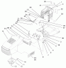 Toro 71217 (14-38HXL) - 14-38HXL Lawn Tractor, 1997 (7900001-7999999) Listas de piezas de repuesto y dibujos HOOD ASSEMBLY