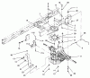 Toro 71196 (16-44HXL) - 16-44HXL Lawn Tractor, 1996 (6900001-6999999) Ersatzteile TRANSAXLE ASSEMBLY