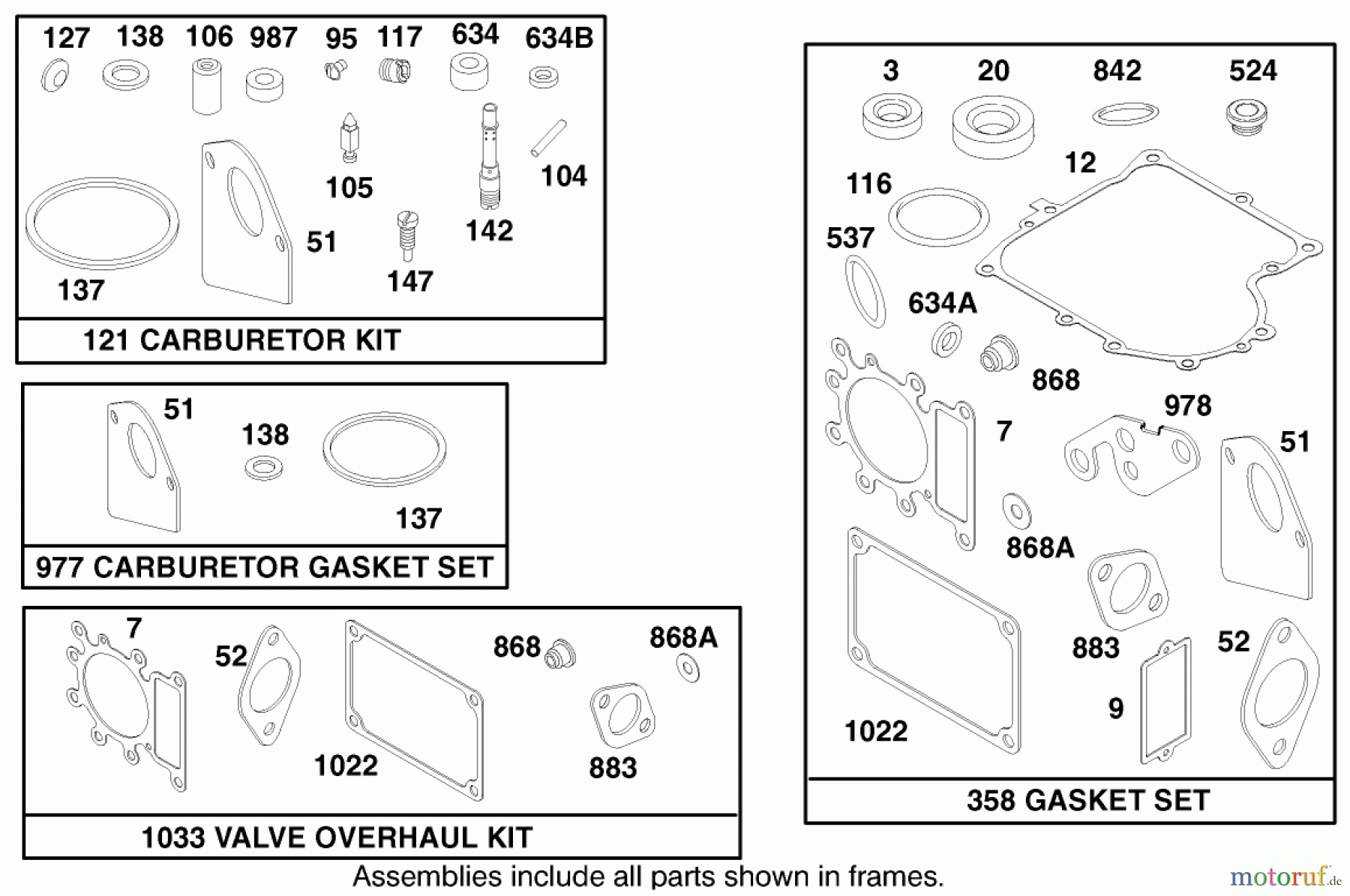  Toro Neu Mowers, Lawn & Garden Tractor Seite 1 71218 (16-44HXL) - Toro 16-44HXL Lawn Tractor, 1997 (7900001-7999999) ENGINE BRIGGS & STRATTON MODEL 28Q777-0668-A1 #10