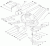 Toro 71220 (14-38XL) - 14-38XL Lawn Tractor, 1999 (9900001-9999999) Listas de piezas de repuesto y dibujos 38" DECK COMPONENTS