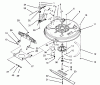 Toro 71200 (12-32XL) - 12-32XL Lawn Tractor, 1995 (5900001-5910000) Ersatzteile DECK & SPINDLE ASSEMBLY (32" CUTTING UNIT)