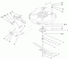 Toro 71209 (13-32XLE) - 13-32XLE Lawn Tractor, 2001 (210000001-210999999) Ersatzteile 32" DECK COMPONENTS ASSEMBLY #2