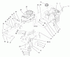 Toro 71215 (14-38HXL) - 14-38HXL Lawn Tractor, 1998 (8900001-8999999) Ersatzteile ENGINE & GAS TANK ASSEMBLY
