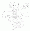 Toro 71215 (14-38HXL) - 14-38HXL Lawn Tractor, 1998 (8900001-8999999) Ersatzteile PULLEY & BELT ASSEMBLY (38" CUTTING UNIT)