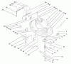 Toro 71219 (14-38HXL) - 14-38HXL Lawn Tractor, 1997 (7900001-7999999) Listas de piezas de repuesto y dibujos DECK ASSEMBLY (38" CUTTING UNIT)