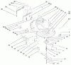 Toro 71225 (16-38HXL) - 16-38HXL Lawn Tractor, 2000 (200000001-200999999) Listas de piezas de repuesto y dibujos 38" DECK COMPONENTS ASSEMBLY