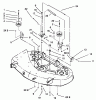Toro 71228 (17-44HXL) - 17-44HXL Lawn Tractor, 2002 (220010001-220999999) Listas de piezas de repuesto y dibujos PULLEY AND BRAKE ASSEMBLY