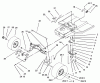 Toro 71228 (17-44HXL) - 17-44HXL Lawn Tractor, 2002 (220010001-220999999) Listas de piezas de repuesto y dibujos STEERING COMPONENT ASSEMBLY
