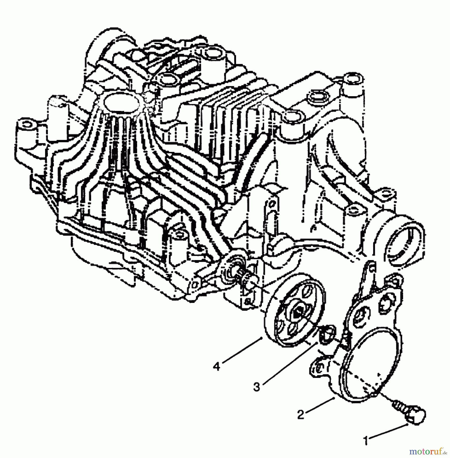  Toro Neu Mowers, Lawn & Garden Tractor Seite 1 72083 (266-H) - Toro 266-H Yard Tractor, 1994 (4900001-4999999) BRAKE