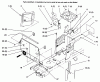 Toro 72045 (265-6) - 265-6 Yard Tractor, 1996 (6900001-6999999) Listas de piezas de repuesto y dibujos HOODSTAND AND FIREWALL