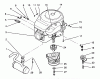 Toro 72060 (244-5) - 244-5 Yard Tractor, 1993 (3900001-3999999) Listas de piezas de repuesto y dibujos ENGINE AND CLUTCH ASSEMBLY