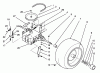 Toro 72060 (244-5) - 244-5 Yard Tractor, 1993 (3900001-3999999) Listas de piezas de repuesto y dibujos REAR WHEEL AND TRANSMISSION ASSEMBLY