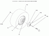 Toro 72104 (267-H) - 267-H Lawn and Garden Tractor, 1996 (6900001-6999999) Ersatzteile REAR WHEEL