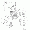 Toro 72085 (267-H) - 267-H Lawn and Garden Tractor, 1997 (7900001-7999999) Listas de piezas de repuesto y dibujos CRANKCASE