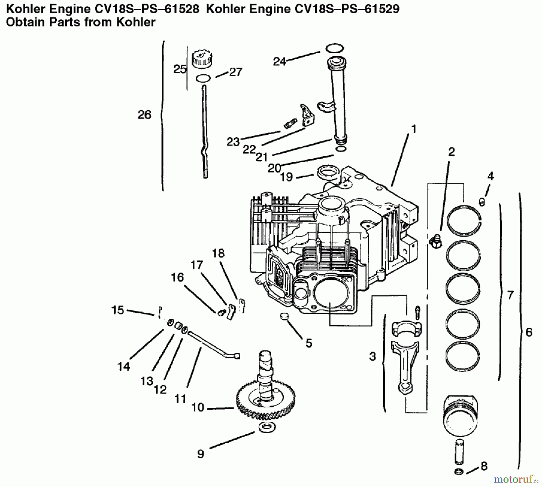  Toro Neu Mowers, Lawn & Garden Tractor Seite 1 72087 (268-H) - Toro 268-H Lawn and Garden Tractor, 2000 (200000001-200999999) CRANKCASE