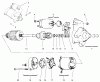 Toro 72107 (268-HE) - 268-HE Lawn and Garden Tractor, 2001 (210000001-210999999) Listas de piezas de repuesto y dibujos STARTING SYSTEM ASSEMBLY KOHLER CV18S-PS-61528 AND CV18S-PS-61529