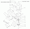 Toro 72107 (268-HE) - 268-HE Lawn and Garden Tractor, 2001 (210000001-210999999) Listas de piezas de repuesto y dibujos TWIN CYLINDER ENGINE, MUFFLER AND PTO ASSEMBLY