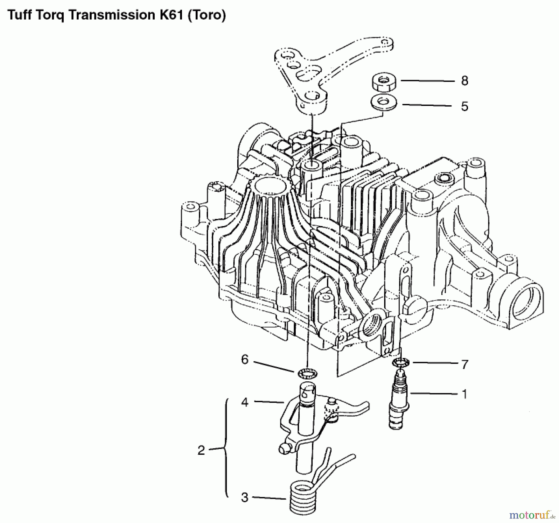  Toro Neu Mowers, Lawn & Garden Tractor Seite 1 72115 (270-H) - Toro 270-H Lawn and Garden Tractor, 1999 (9900001-9999999) N-CENTERING