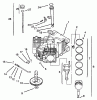 Toro 72116 (270-HE) - 270-HE Lawn and Garden Tractor, 2001 (210000001-210999999) Listas de piezas de repuesto y dibujos CRANKCASE-KOHLER CV20S-PS65531 AND PS65532