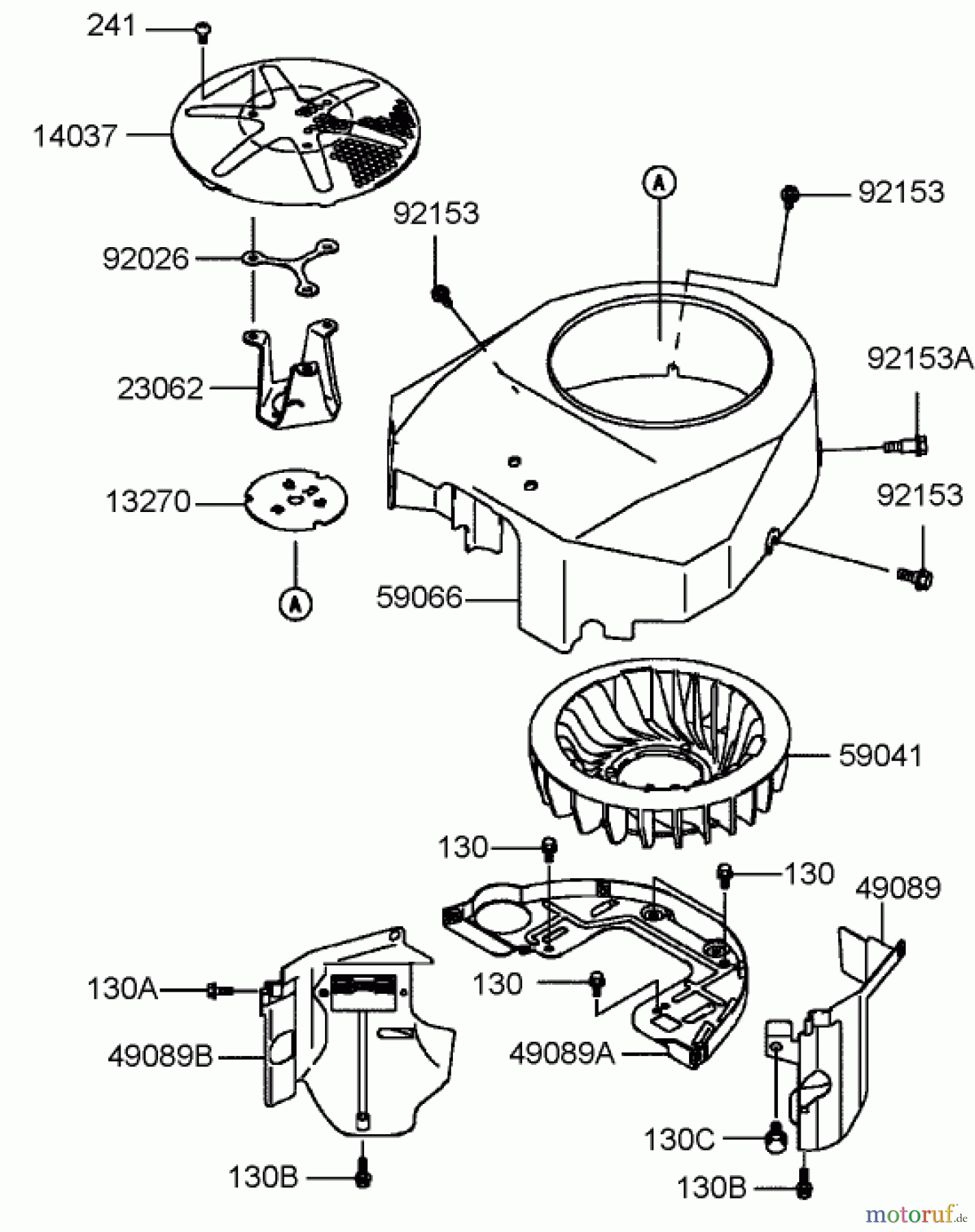  Toro Neu Mowers, Lawn & Garden Tractor Seite 1 72202 (419XT) - Toro 419XT Garden Tractor, 2004 (240000001-240999999) COOLING EQUIPMENT ASSEMBLY KAWASAKI FH580V-BS06