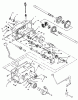 Toro 73362 (312-8) - 312-8 Garden Tractor, 1996 (6900001-6999999) Listas de piezas de repuesto y dibujos TRANSMISSION 8-SPEED #1