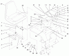 Toro 73422 (416-8) - 416-8 Garden Tractor, 1997 (7900001-7999999) Listas de piezas de repuesto y dibujos FENDER, SEAT & TAIL LIGHTS