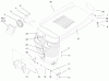 Toro 73423 (416-H) - 416-H Garden Tractor, 1997 (7900001-7999999) Ersatzteile HOOD ASSEMBLY