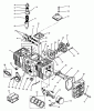 Toro 73501 (520-H) - 520-H Garden Tractor, 1994 (49000001-49999999) Listas de piezas de repuesto y dibujos ENGINE CYLINDER BLOCK