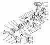 Toro 73501 (520-H) - 520-H Garden Tractor, 1994 (49000001-49999999) Listas de piezas de repuesto y dibujos FRONT AXLE AND STEERING