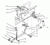 Toro 73501 (520-H) - 520-H Garden Tractor, 1994 (49000001-49999999) Listas de piezas de repuesto y dibujos HYDROSTATIC LIFT LINKAGE