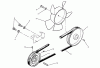 Toro 73501 (520-H) - 520-H Garden Tractor, 1995 (59000412-59002868) Ersatzteile DRIVE BELT AND PULLEYS
