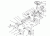 Toro 73501 (520-H) - 520-H Garden Tractor, 1995 (59000412-59002868) Ersatzteile FRONT AXLE AND STEERING