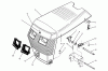 Toro 73501 (520-H) - 520-H Garden Tractor, 1995 (59000412-59002868) Ersatzteile HOOD ASSEMBLY