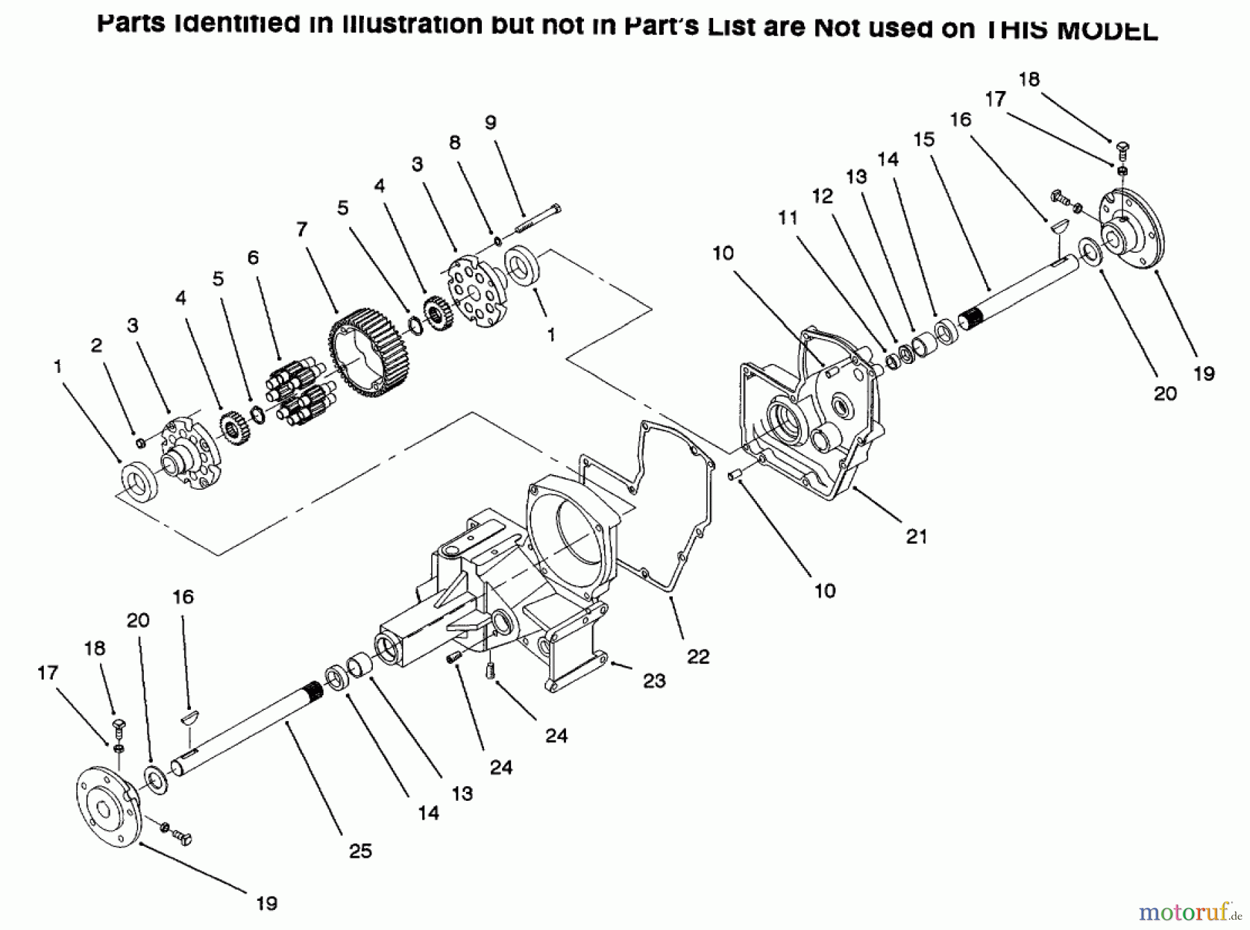  Toro Neu Mowers, Lawn & Garden Tractor Seite 1 73502 (520-H) - Toro 520-H Garden Tractor, 1996 (6900001-6999999) HYDROSTATIC TRANSMISSION #1