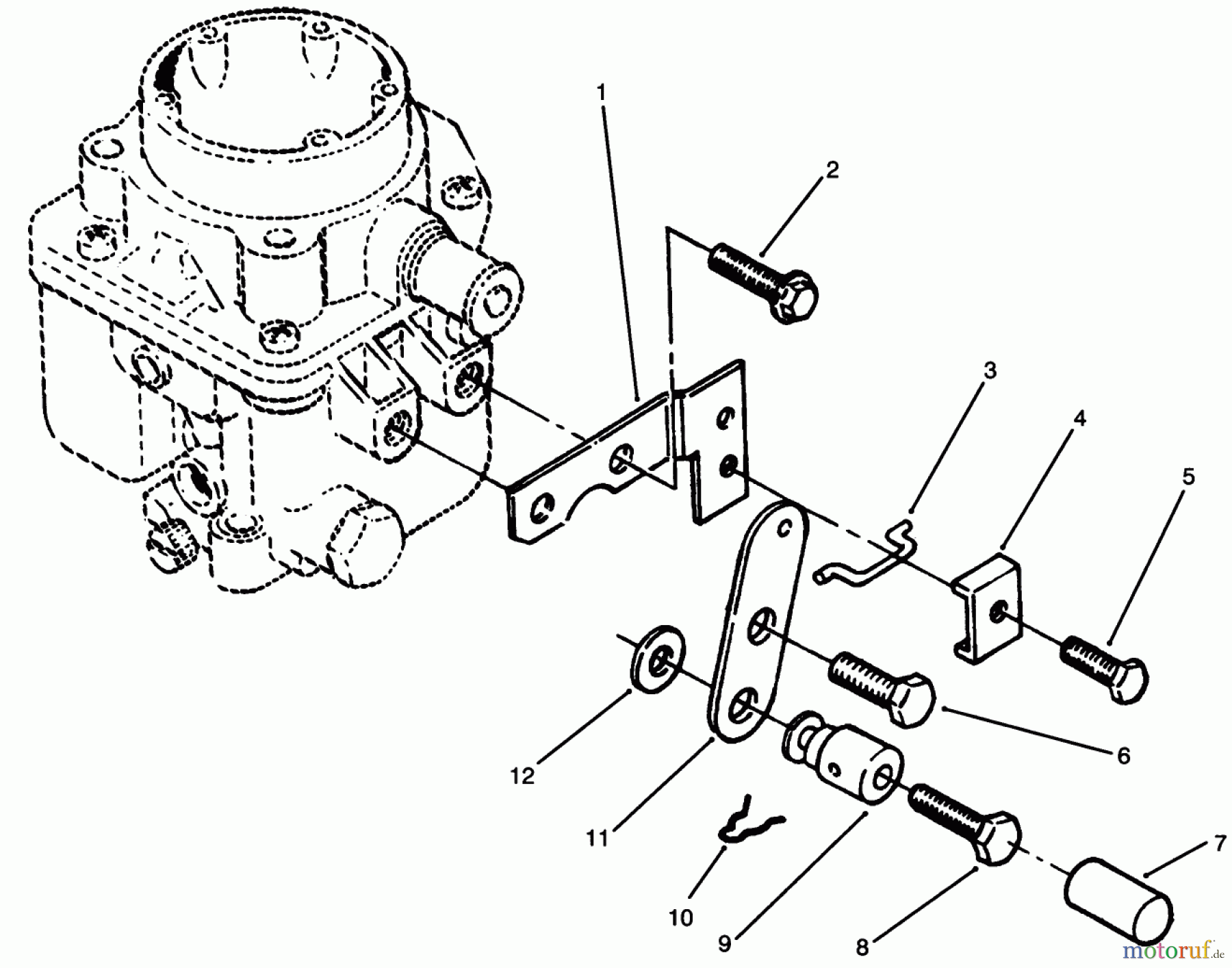  Toro Neu Mowers, Lawn & Garden Tractor Seite 1 73520 (520-H) - Toro 520-H Garden Tractor, 1994 (4900001-4999999) CHOKE CONTROL (FRONT PULL)