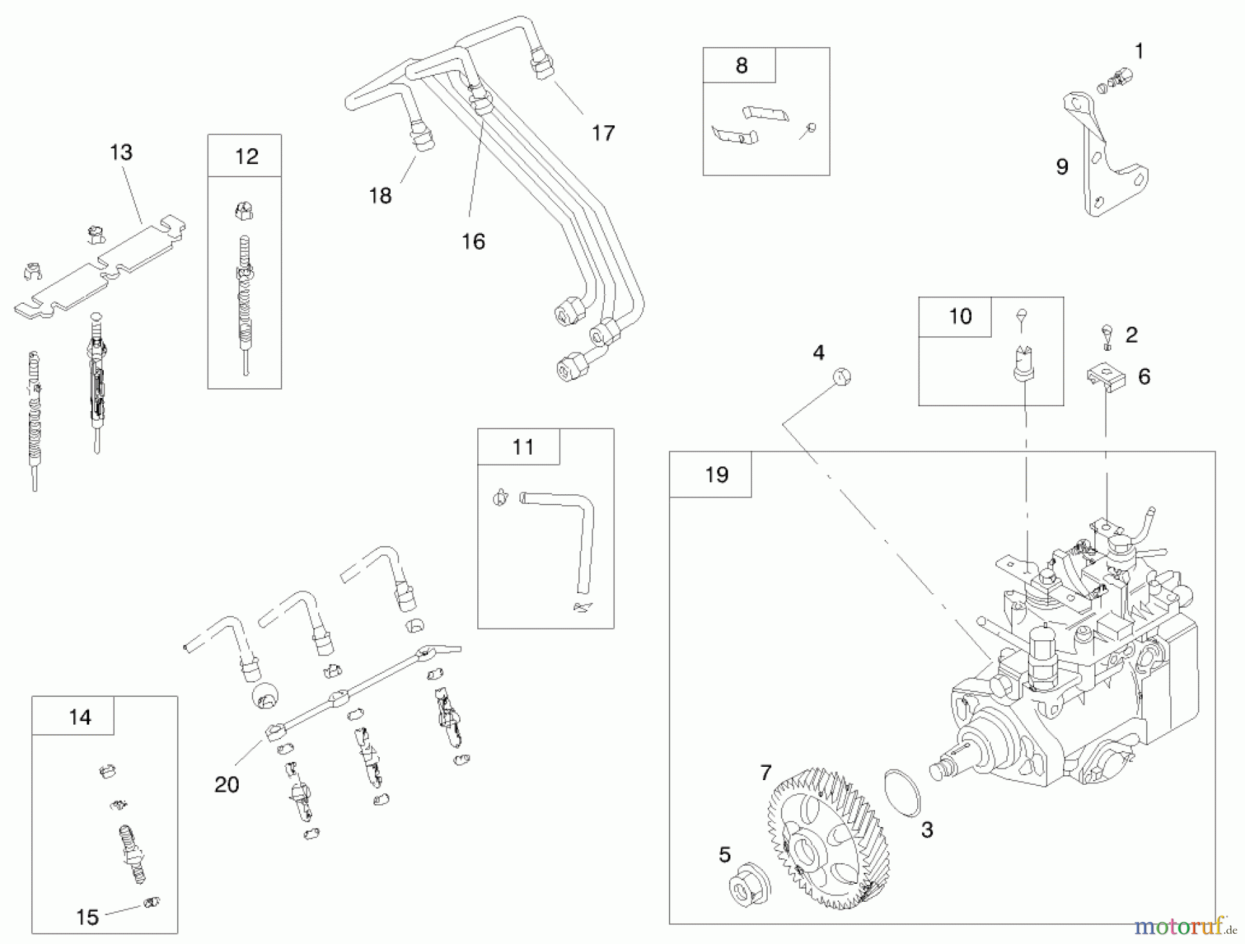  Toro Neu Mowers, Lawn & Garden Tractor Seite 1 73551 (523Dxi) - Toro 523Dxi Garden Tractor, 1998 (8900001-8999999) ENGINE ASSEMBLY #4