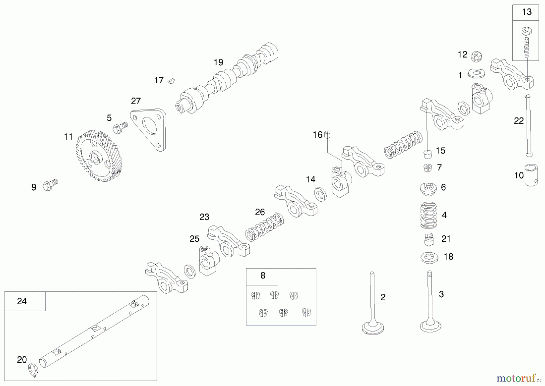 Toro Neu Mowers, Lawn & Garden Tractor Seite 1 73590 (523Dxi) - Toro 523Dxi Garden Tractor, 2002 (220000001-220999999) ENGINE ASSEMBLY #5