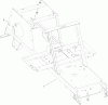 Toro 74560 (DH 140) - DH 140 Lawn Tractor, 2011 (311000001-311999999) Spareparts FRAME ASSEMBLY