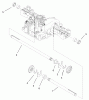 Toro 74570 (170-DH) - 170-DH Lawn Tractor, 2003 (230000001-230999999) Listas de piezas de repuesto y dibujos AXLE SHAFT ASSEMBLY TRANSMISSION ASSEMBLY NO. 104-2889